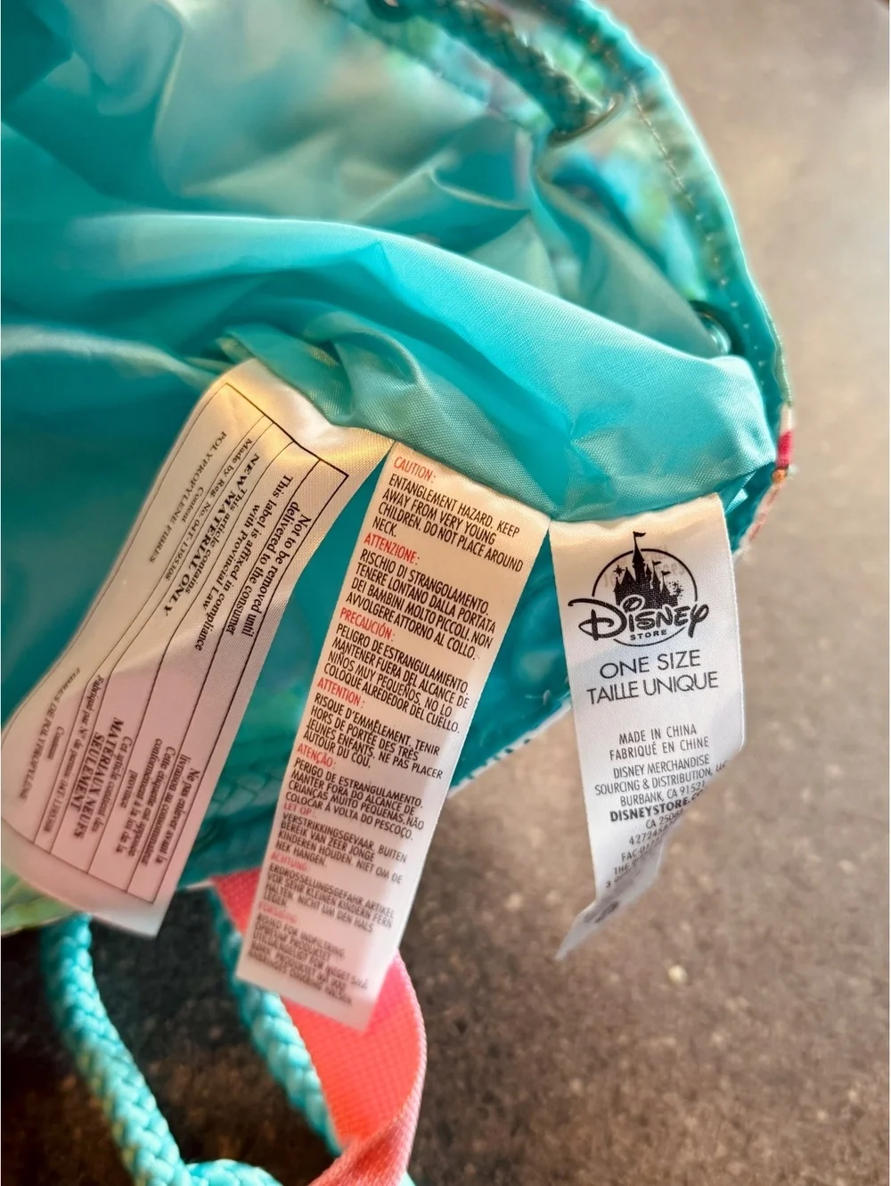 Disney store the little mermaid beach / swim bag